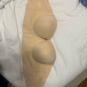 Lively Beige low back strapless Bra